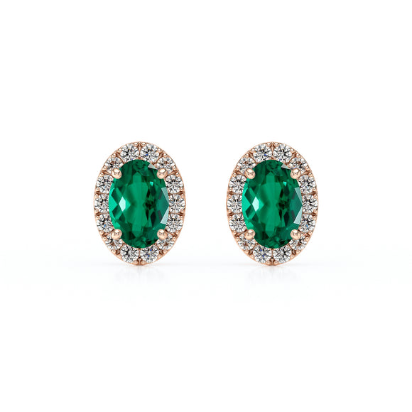 Boucles d’oreilles émeraude et diamant Coup de Foudre - 3