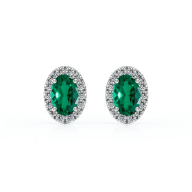 Boucles d’oreilles émeraude et diamant Coup de Foudre - 3