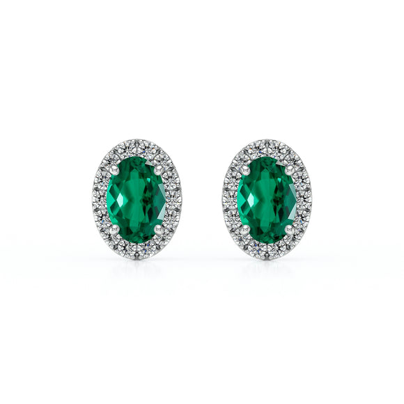 Boucles d’oreilles émeraude et diamant Coup de Foudre - 3