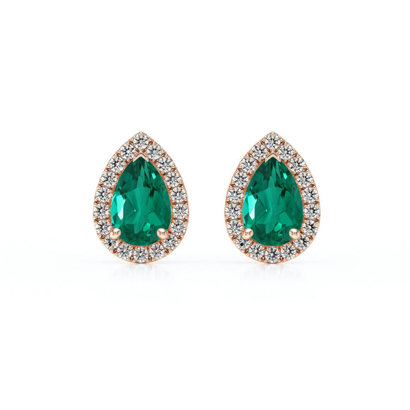 Boucles d’oreilles émeraude et diamant Coup de Foudre - 4