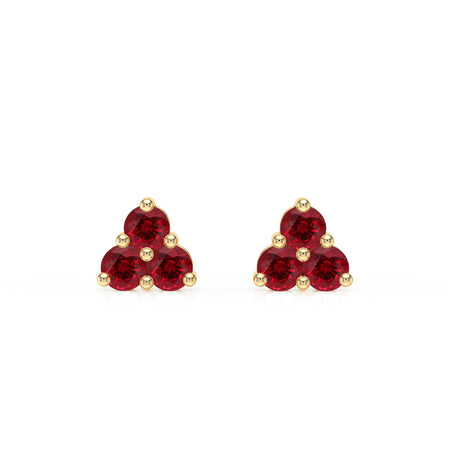 Boucles d’oreilles rubis Coucher de Soleil - 1