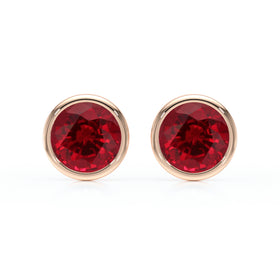 Boucles d’oreilles rubis Nuit de Noces - 1