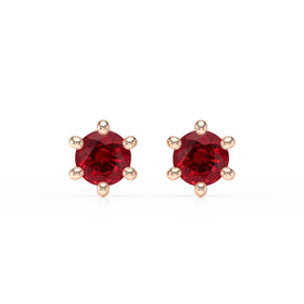 Boucles d’oreilles rubis Premier Amour - 1