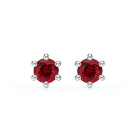 Boucles d’oreilles rubis Premier Amour - 1