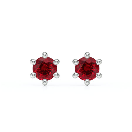Boucles d’oreilles rubis Premier Amour - 1