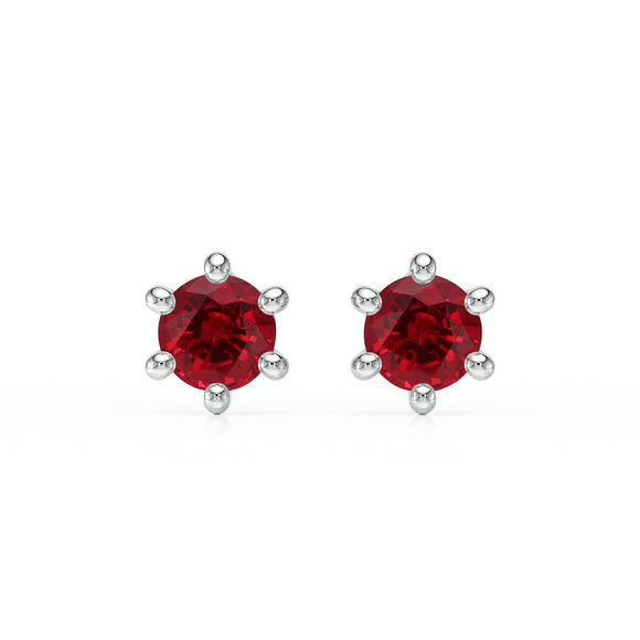 Boucles d’oreilles rubis Premier Amour - 1