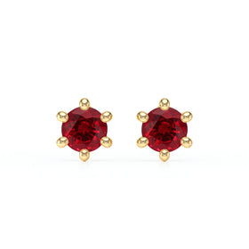 Boucles d’oreilles rubis Premier Amour - 1