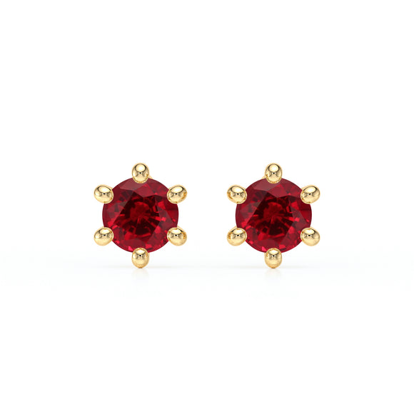 Boucles d’oreilles rubis Premier Amour - 1