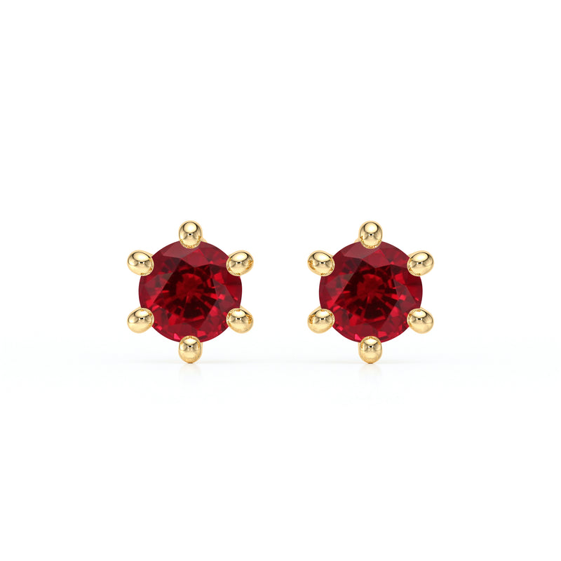 Boucles d’oreilles rubis Premier Amour - 1