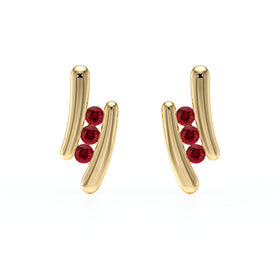 Boucles d’oreilles rubis Premier Pas - 1