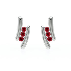 Boucles d’oreilles rubis Premier Pas - 1