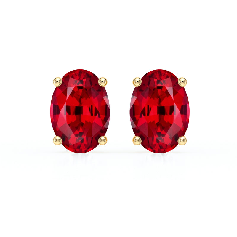 Boucles d’oreilles rubis Une Promesse - 2