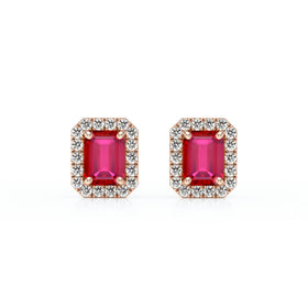 Boucles d’oreilles rubis et diamant Coup de Foudre - 2