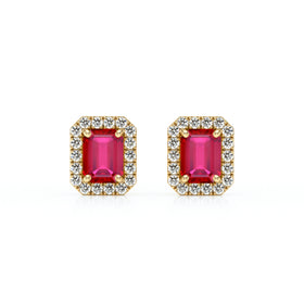 Boucles d’oreilles rubis et diamant Coup de Foudre - 2