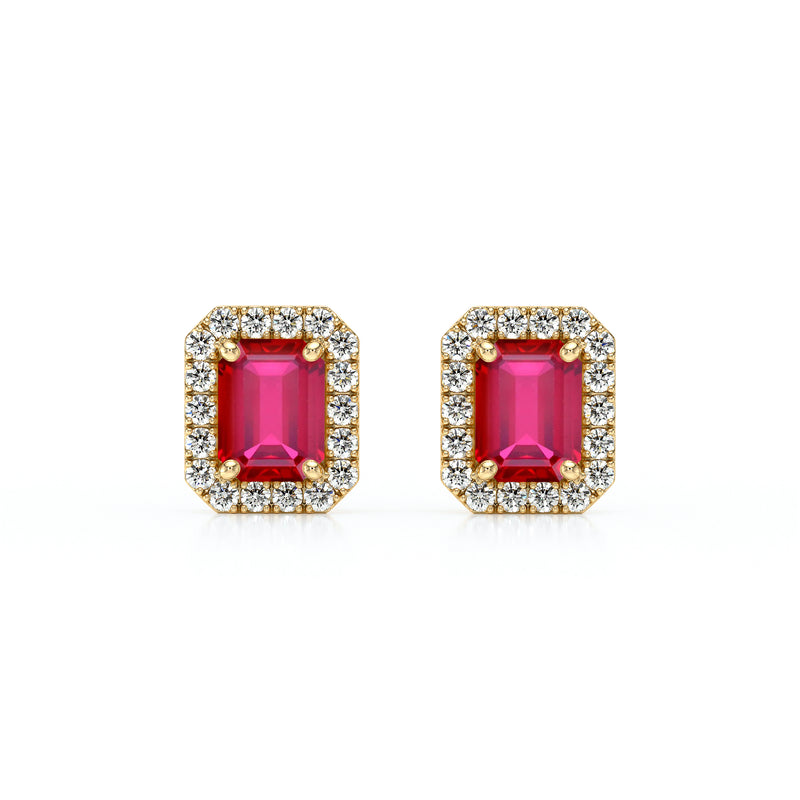 Boucles d’oreilles rubis et diamant Coup de Foudre - 2