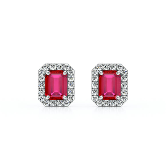 Boucles d’oreilles rubis et diamant Coup de Foudre - 2