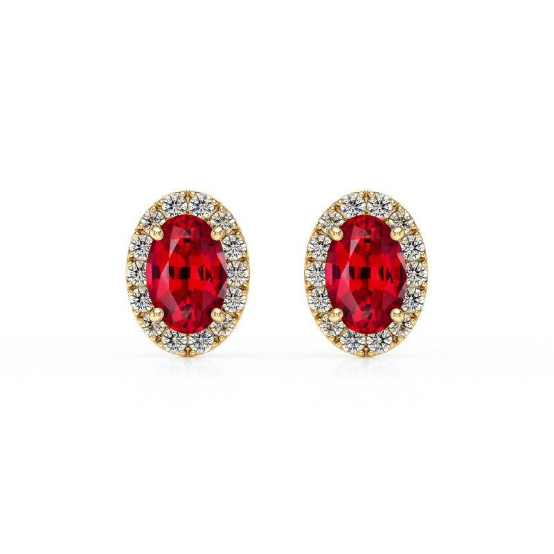 Boucles d’oreilles rubis et diamant Coup de Foudre - 3