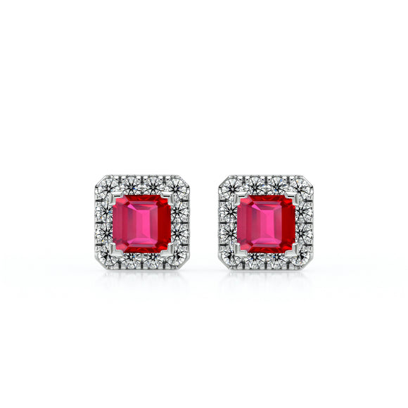 Boucles d’oreilles rubis et diamant Coup de Foudre - 6
