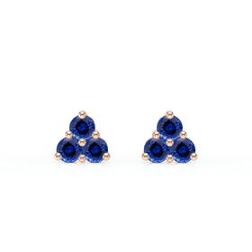 Boucles d’oreilles saphir Coucher de Soleil - 1