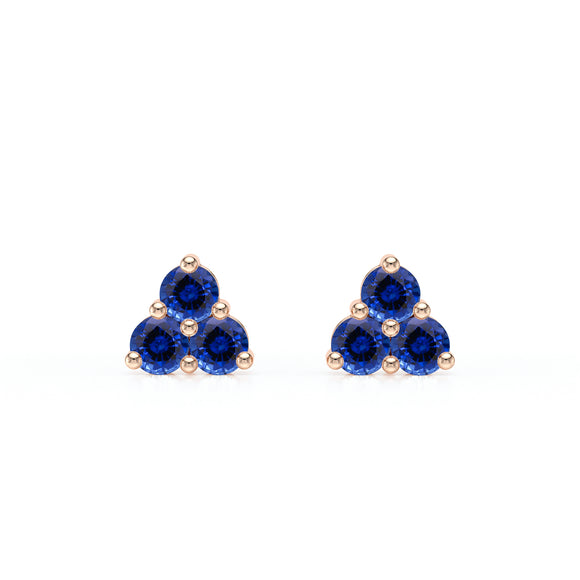Boucles d’oreilles saphir Coucher de Soleil - 1