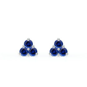 Boucles d’oreilles saphir Coucher de Soleil - 1
