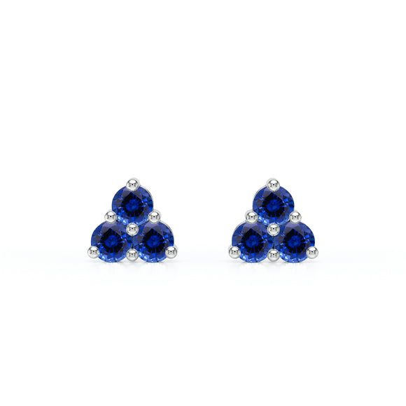 Boucles d’oreilles saphir Coucher de Soleil - 1