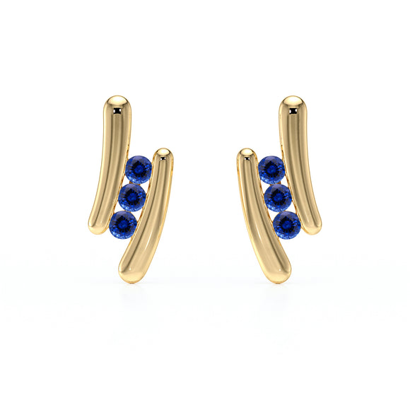 Boucles d’oreilles saphir Premier Pas - 1