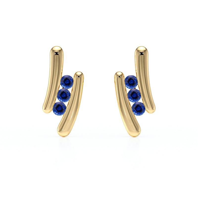 Boucles d’oreilles saphir Premier Pas - 1