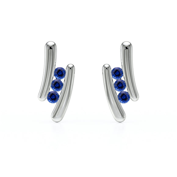 Boucles d’oreilles saphir Premier Pas - 1