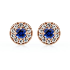 Boucles d’oreilles saphir et diamant Coup de Foudre - 1