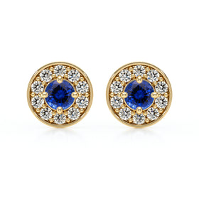 Boucles d’oreilles saphir et diamant Coup de Foudre - 1
