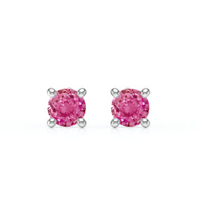 Boucles d’oreilles saphir rose Lune de Miel - 1