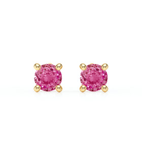 Boucles d’oreilles saphir rose Lune de Miel - 1