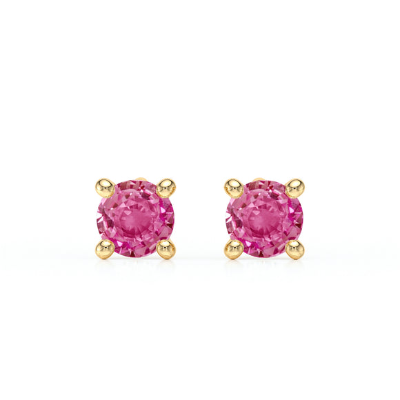 Boucles d’oreilles saphir rose Lune de Miel - 1