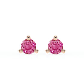 Boucles d’oreilles saphir rose Lune de Miel - 2