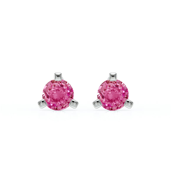Boucles d’oreilles saphir rose Lune de Miel - 2