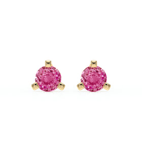 Boucles d’oreilles saphir rose Lune de Miel - 2