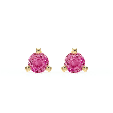 Boucles d’oreilles saphir rose Lune de Miel - 2