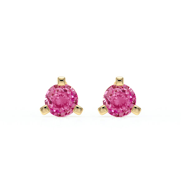 Boucles d’oreilles saphir rose Lune de Miel - 2