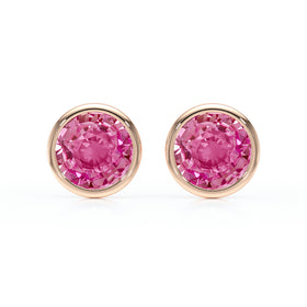 Boucles d’oreilles saphir rose Nuit de Noces - 1