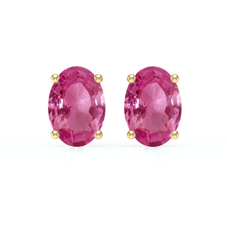 Boucles d’oreilles saphir rose Une Promesse - 2