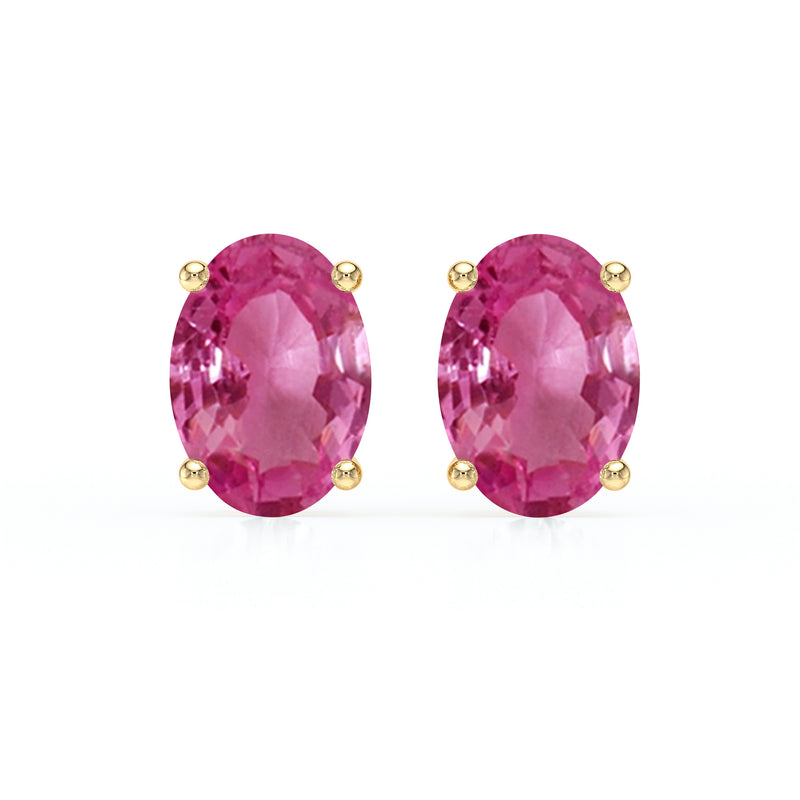 Boucles d’oreilles saphir rose Une Promesse - 2