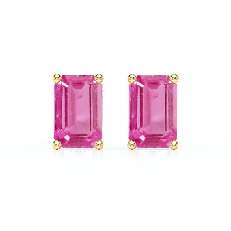 Boucles d’oreilles saphir rose Une Promesse - 3