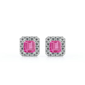 Boucles d’oreilles saphir rose et diamant Coup de Foudre - 6