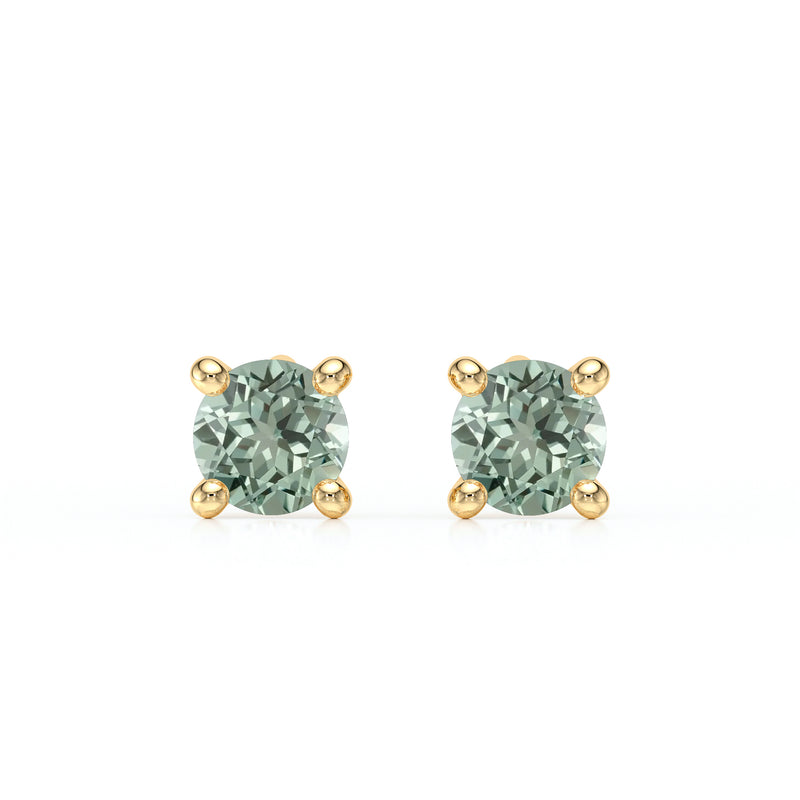 Boucles d’oreilles saphir vert Lune de Miel - 1