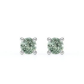Boucles d’oreilles saphir vert Lune de Miel - 1
