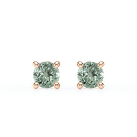 Boucles d’oreilles saphir vert Lune de Miel - 1