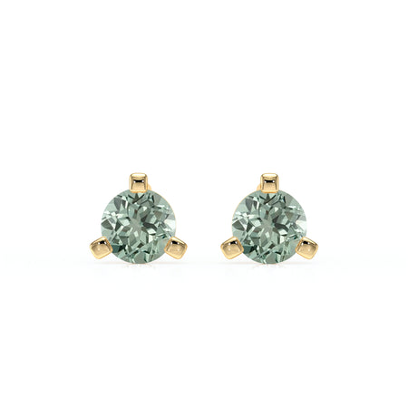 Boucles d’oreilles saphir vert Lune de Miel - 2