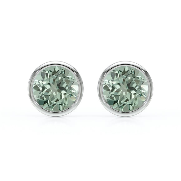 Boucles d’oreilles saphir vert Nuit de Noces - 1