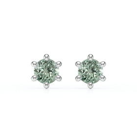 Boucles d’oreilles saphir vert Premier Amour - 1